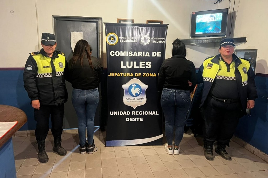 Aprehenden a dos mujeres que robaron durante un festival de Lules