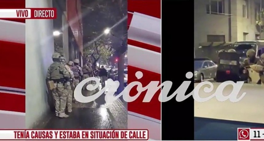 Un hombre ingresó a Crónica TV con un arma blanca 