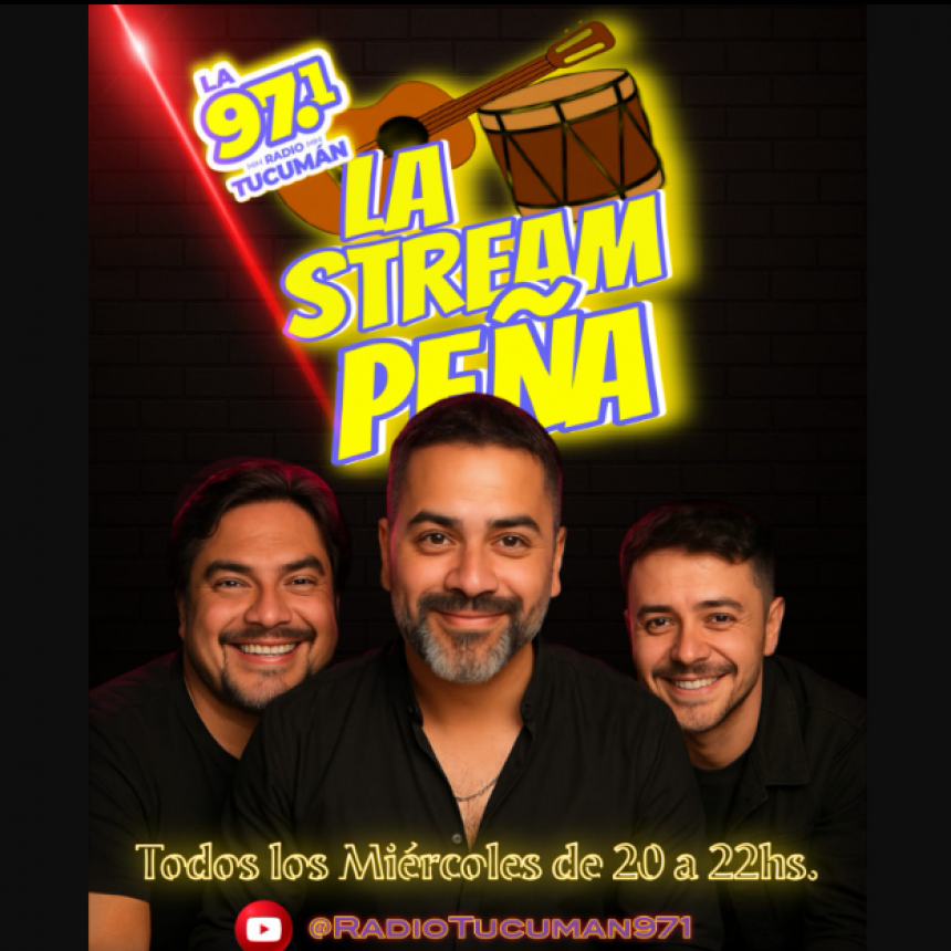 Desde este miércoles comenzá a vivir "La Stream Peña" en La 97.1 