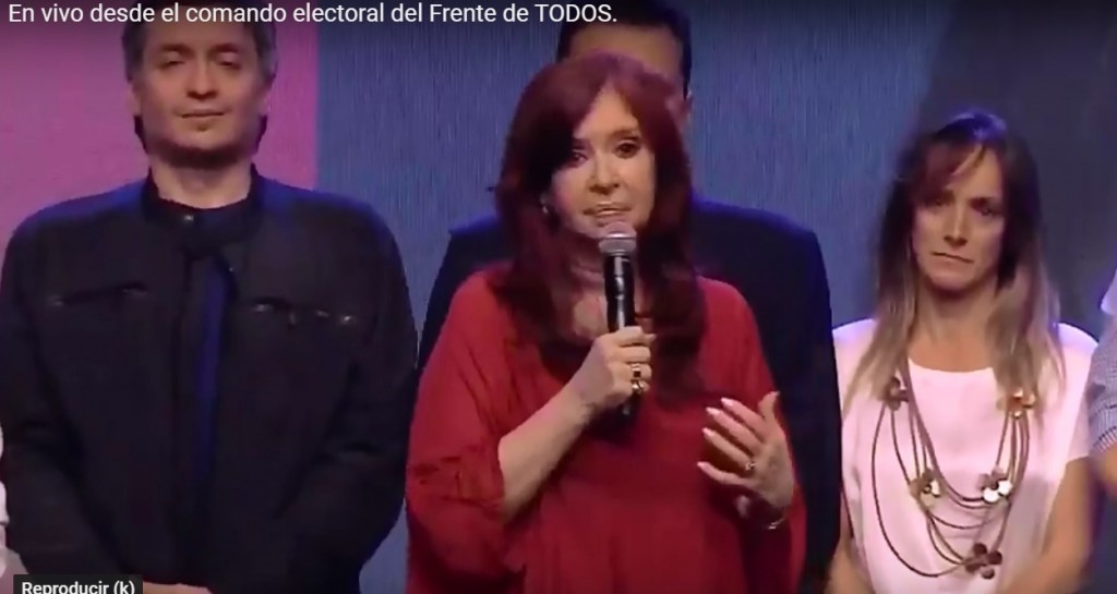 Cristina Kirchner a Macri: 
