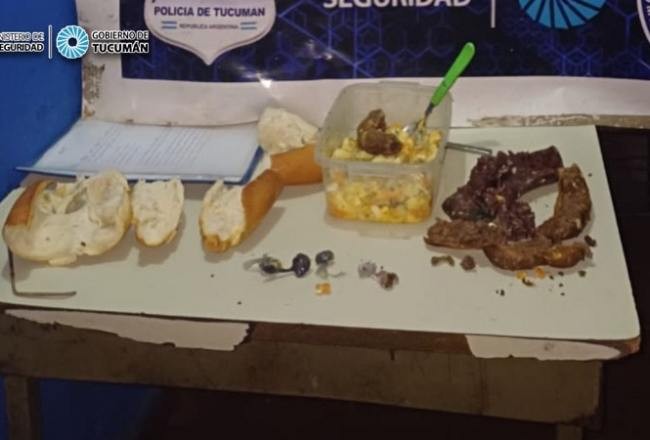 Quiso entregar droga a un interno dentro de un choripán