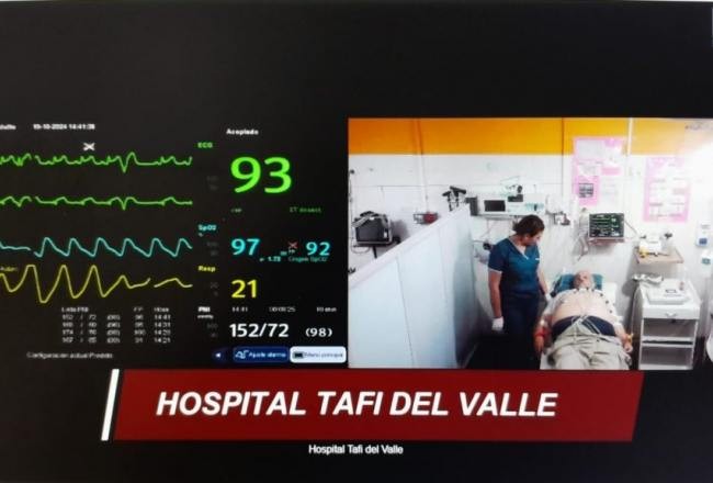 Asisten de un infarto a un paciente de Amaicha a través de la telemedicina