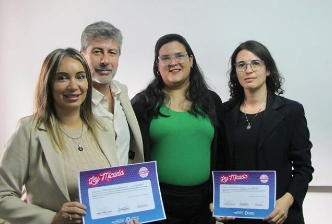 Entregaron certificados de capacitación sobre la Ley Micaela