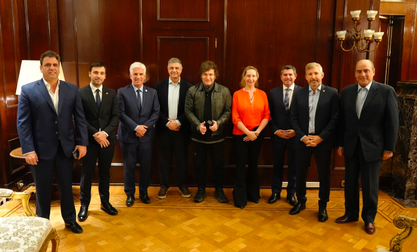 Javier Milei recibió a los gobernadores del Pro