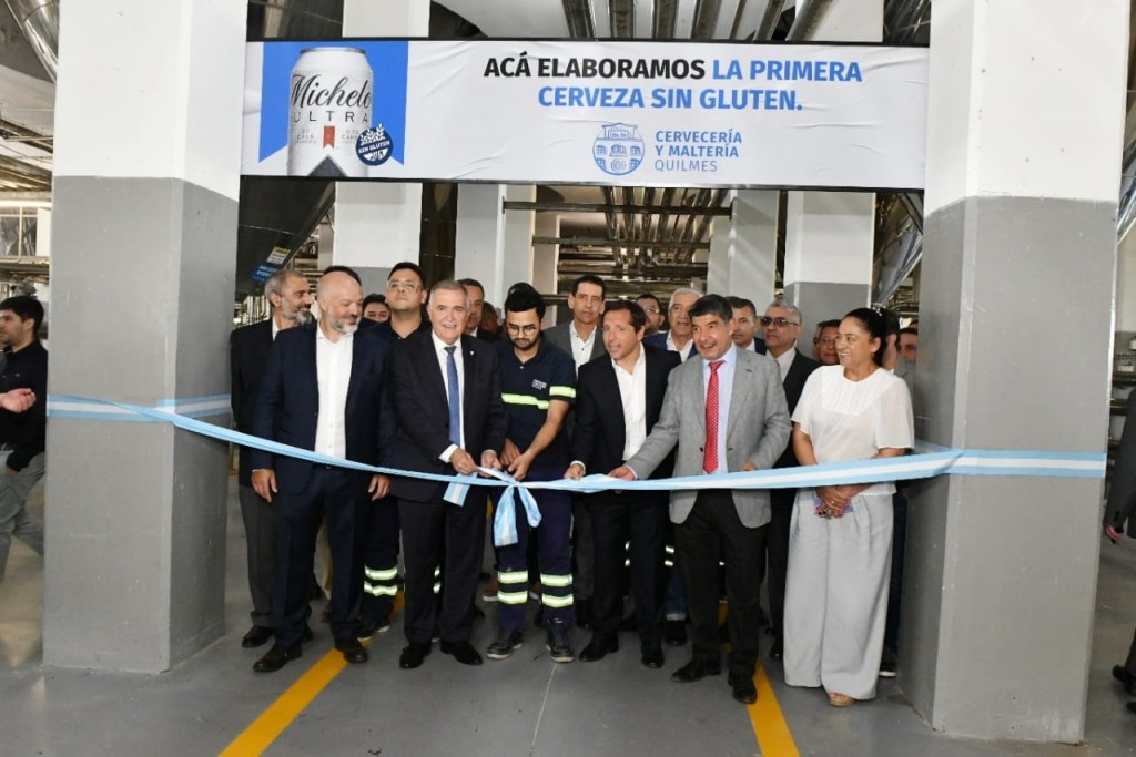 Jaldo celebró la llegada de la primera cerveza sin gluten de la Cervecería Quilmes