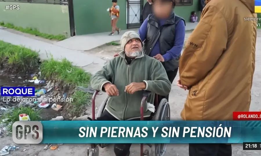 No tiene piernas y lo dejaron sin pensión 