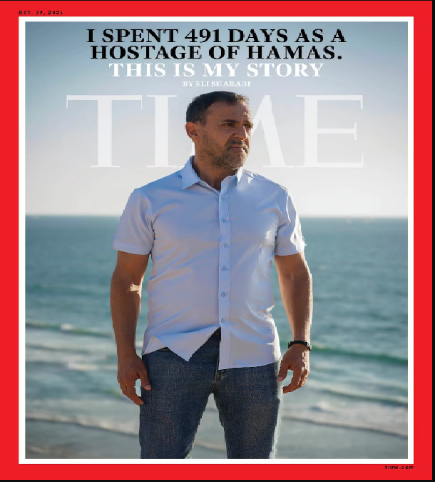Eli Sharabi plasmó sus vivencias en el libro; "491 días en cautiverio en Gaza"