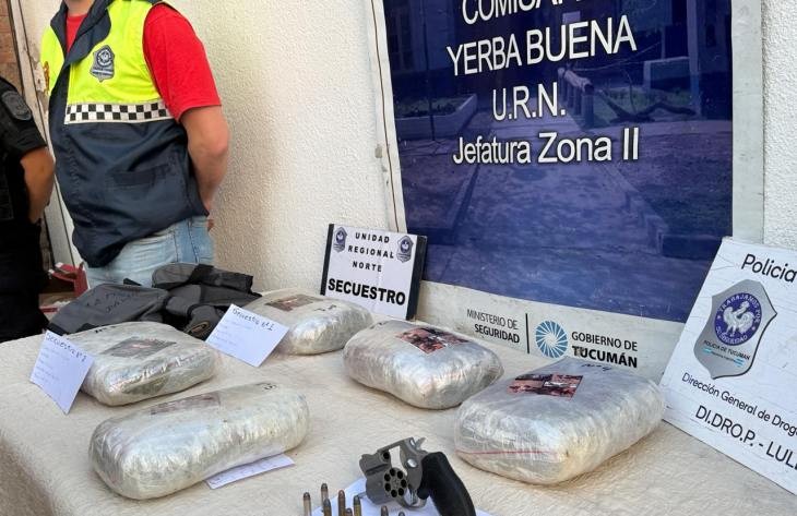 Secuestran armas y  más de 5 kilos de marihuana en la casa de Petiso David