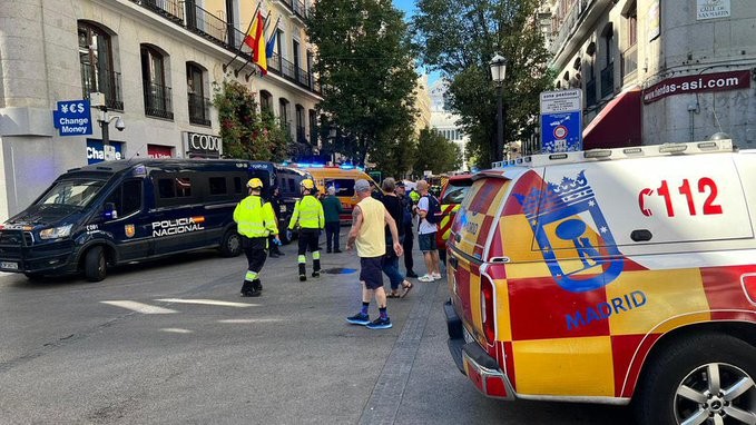 Madrid: un edificio se derrumbó y dejó varios heridos 