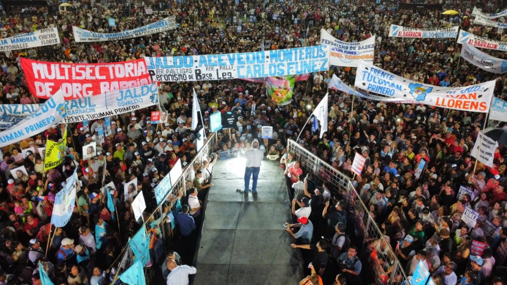 Jaldo encabezó un acto ante más de 15 mil personas en Concepción 