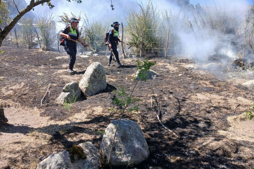 Sofocan un incendio en Tafí del Valle
