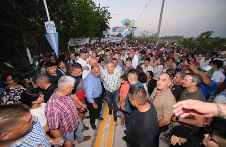 Alto Verde concluyó con las obras de pavimento y alumbrado público