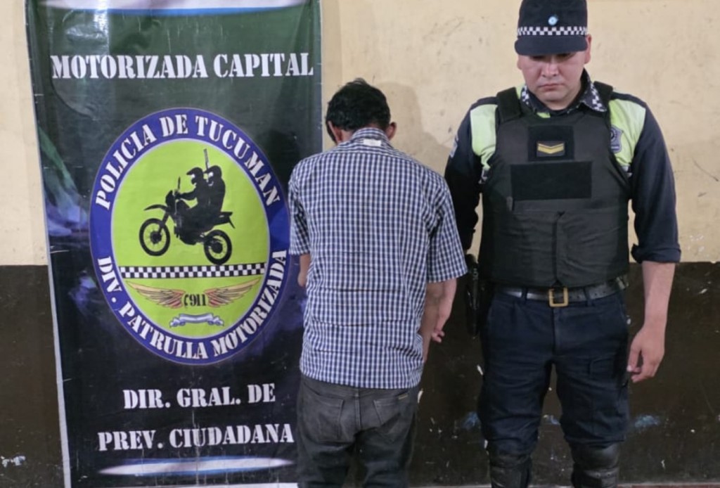 Efectivos policiales aprehendieron a un violento ladrón después de un intento de robo