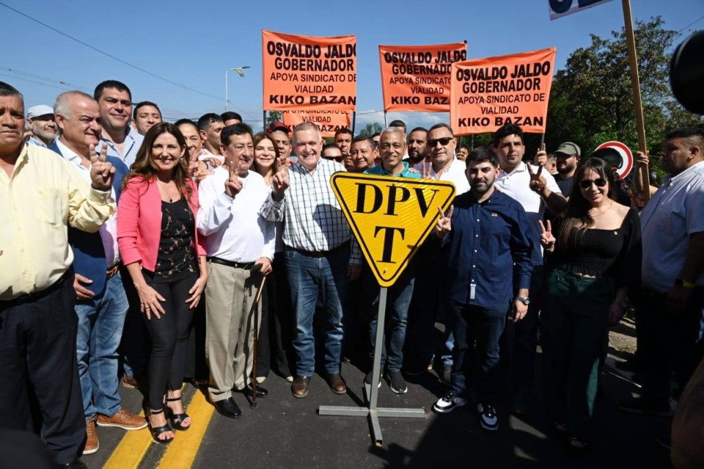 Jaldo recorrió la obra de repavimentación de la Ruta Provincial N° 344