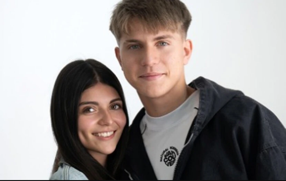 Valentino López y su novia debutaron en el modelaje