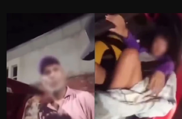 Lo detuvieron por alcoholemia y descubrieron que llevaba a la mujer en el baúl pero él no lo sabia
