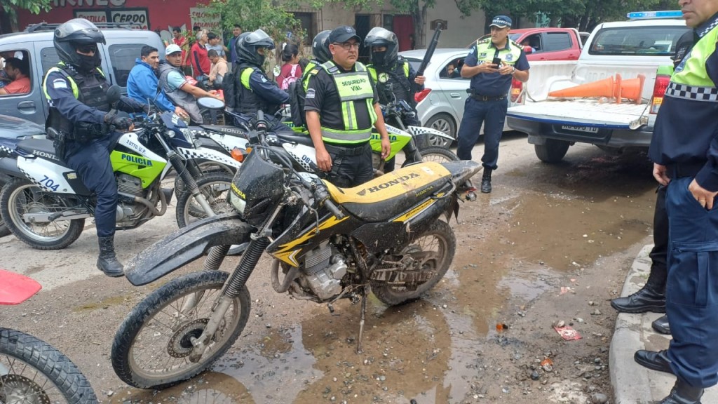 Menor detenido tras robar una moto y protagonizar un accidente de tránsito