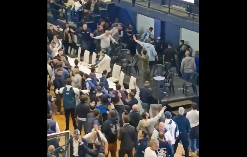 Piñas, sillazos y botellazos en la asamblea anual de Gimnasia