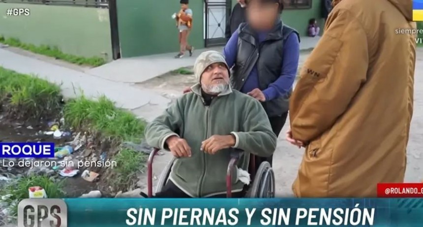 No tiene piernas y lo dejaron sin pensión 