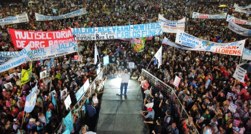 Jaldo encabezó un acto ante más de 15 mil personas en Concepción 