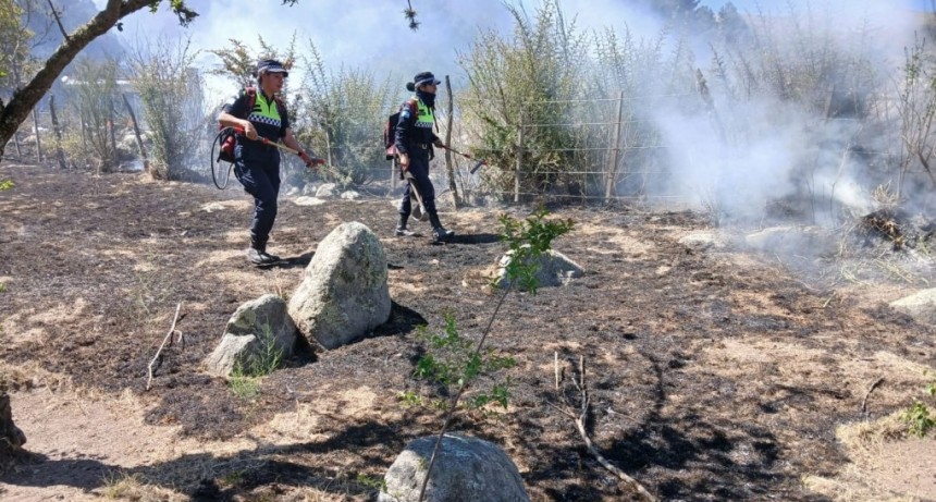 Sofocan un incendio en Tafí del Valle
