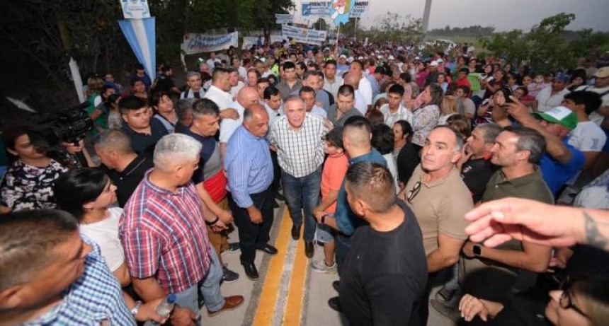 Alto Verde concluyó con las obras de pavimento y alumbrado público