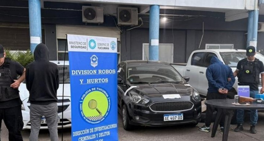 Presos por robar con inhibidores de autos