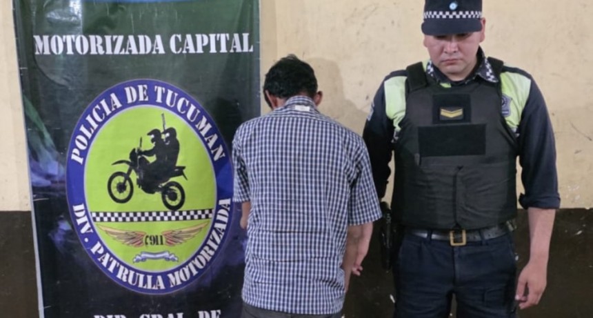 Efectivos policiales aprehendieron a un violento ladrón después de un intento de robo