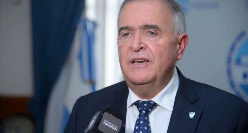 El Gobernador se refirió al apoyo económico de Estados Unidos a la Argentina