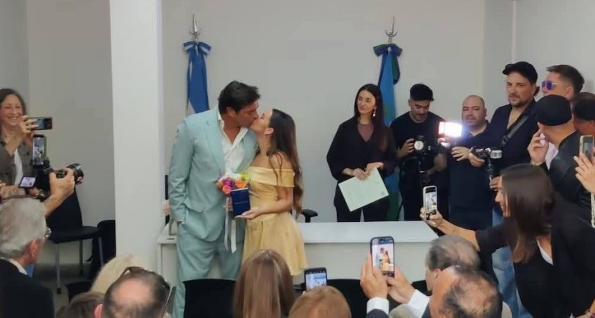 Matías Alé se casó con Martina Vignolo