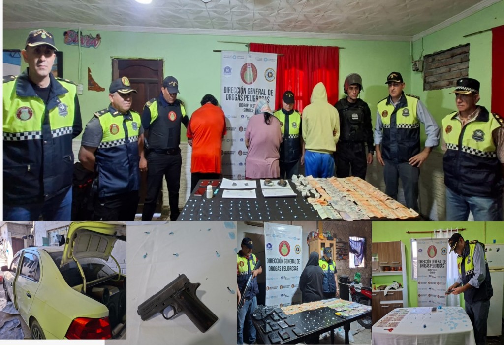 Desarticulan cuatro "kioscos" de venta de drogas en Famaillá