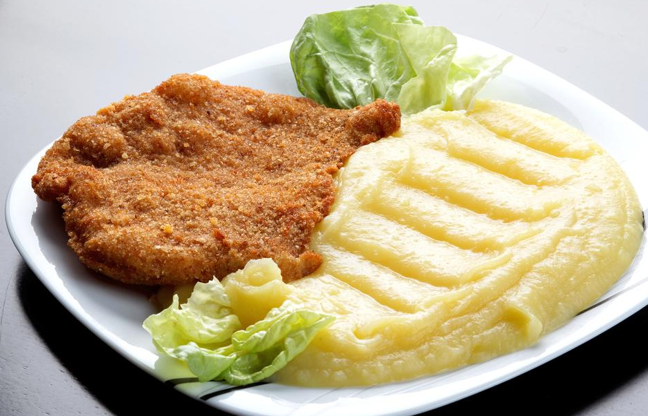 La receta del día: milanesas con puré 