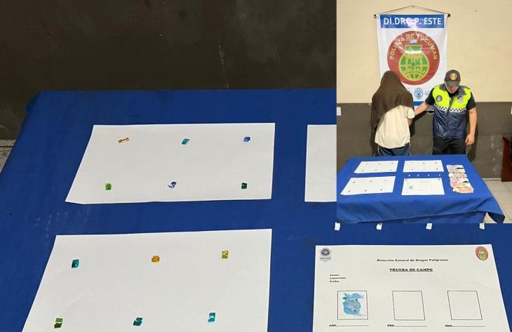 Manipulaba ravioles de cocaína en la vía pública