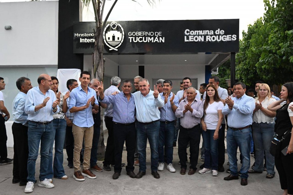 Jaldo inauguró obras de infraestructura y seguridad en León Rouges y Santa Rosa