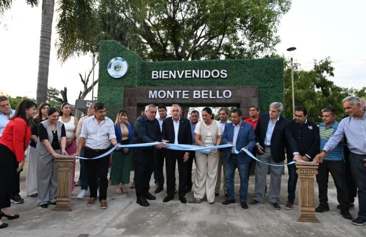 Jaldo inauguró obras en el marco de la celebración de los 60 años de la comuna de Monte Bello