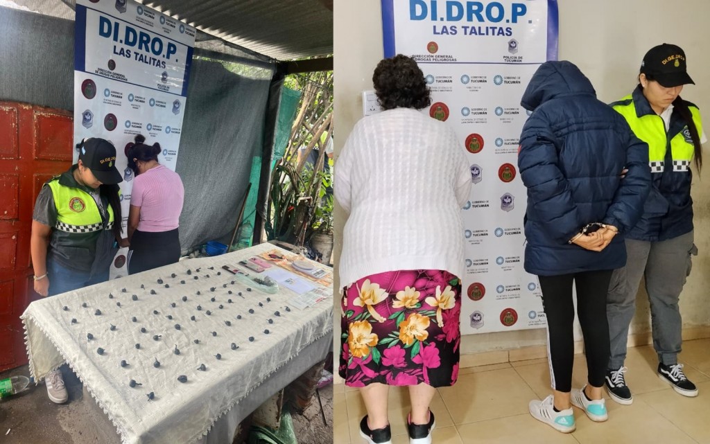 Desarticulan kioscos de venta de drogas y detienen a dos mujeres en Villa Obrera