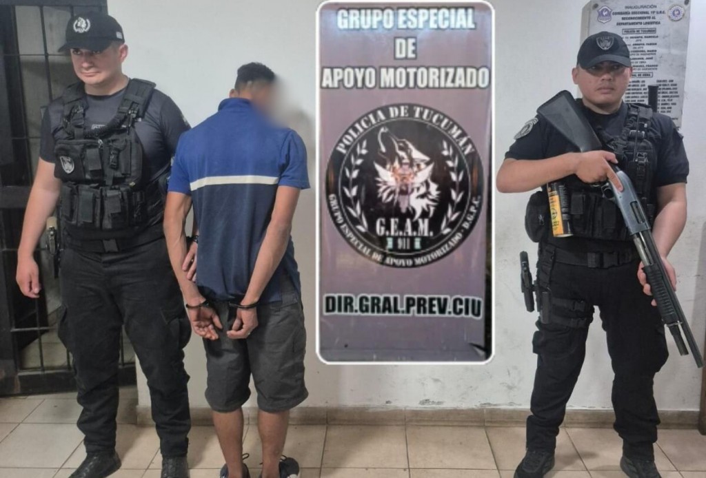 Efectivos del GEAM atraparon a un hombre que estaba prófugo de la Justicia