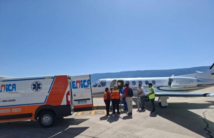 Desde Catamarca se realizó un nuevo traslado sanitario aéreo de emergencia a Tucumán