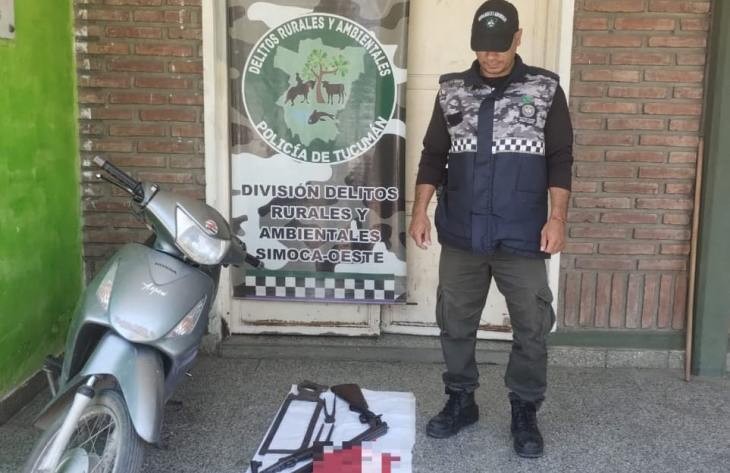 Secuestran armas, una moto y herramientas en un allanamiento por abigeato
