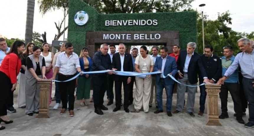 Jaldo inauguró obras en el marco de la celebración de los 60 años de la comuna de Monte Bello