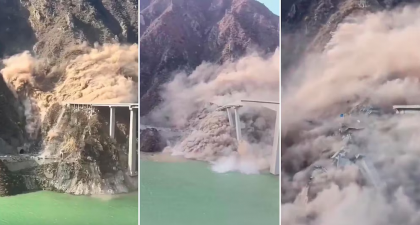 Un puente se derrumbó en China, meses después de su inauguración