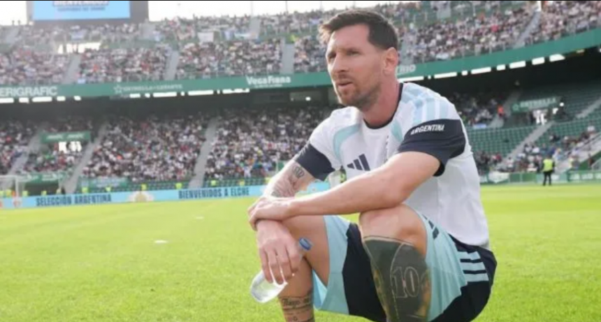 Lionel Messi  agradeció la masiva presencia de hinchas en el entrenamiento abierto en Elche