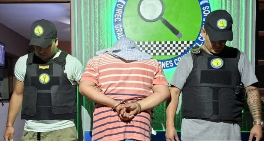 Se entregó el acusado del crimen de una mujer en Villa Cariño