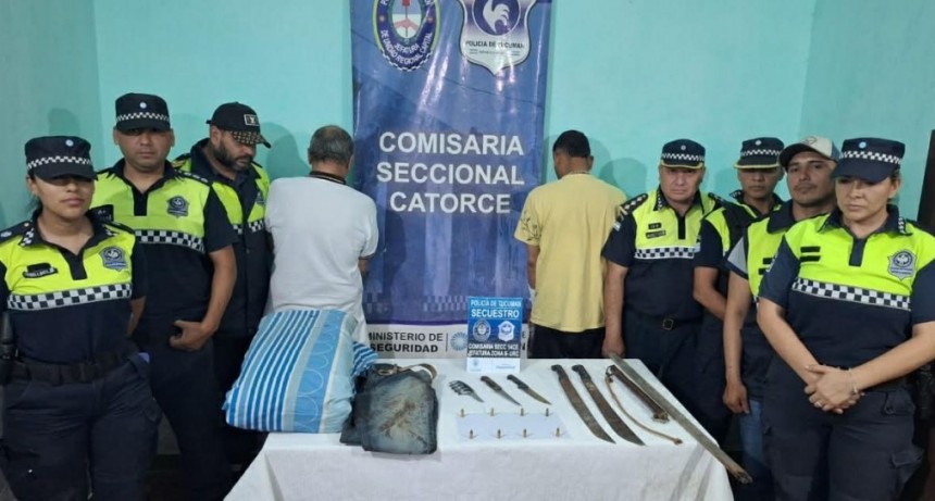 Padre e hijo detenidos por provocar lesiones a mujeres en una pelea