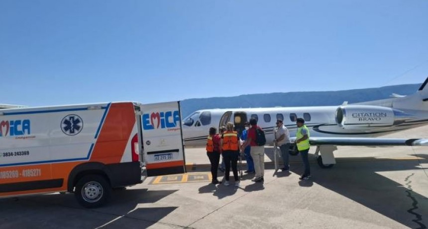 Desde Catamarca se realizó un nuevo traslado sanitario aéreo de emergencia a Tucumán