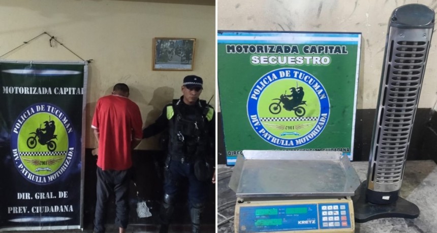 Irrumpió en un domicilio, robó y acabó aprehendido