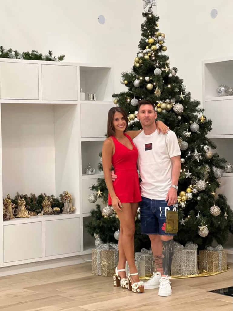 Lionel Messi, celebró la Navidad junto a sus familia y compartió en redes sociales