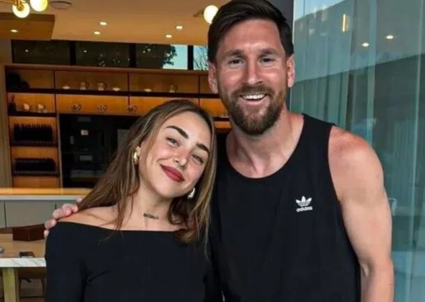 La cantante Nicki Nicole visitó en su casa a Lionel Messi