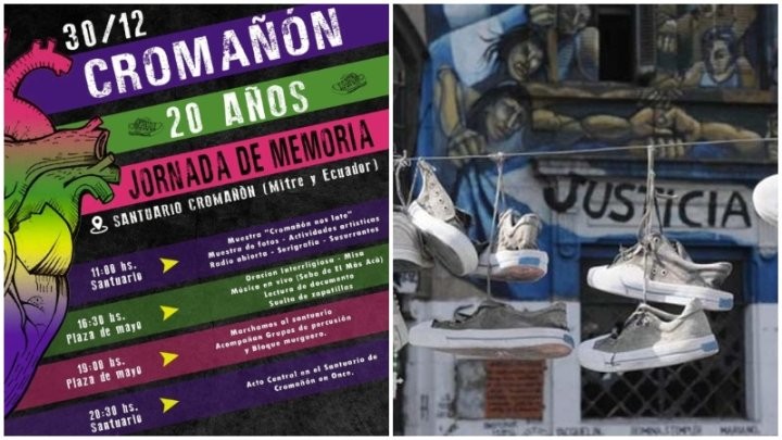 Hoy 30 de Diciembre se conmemoran 20 años de Cromañon 