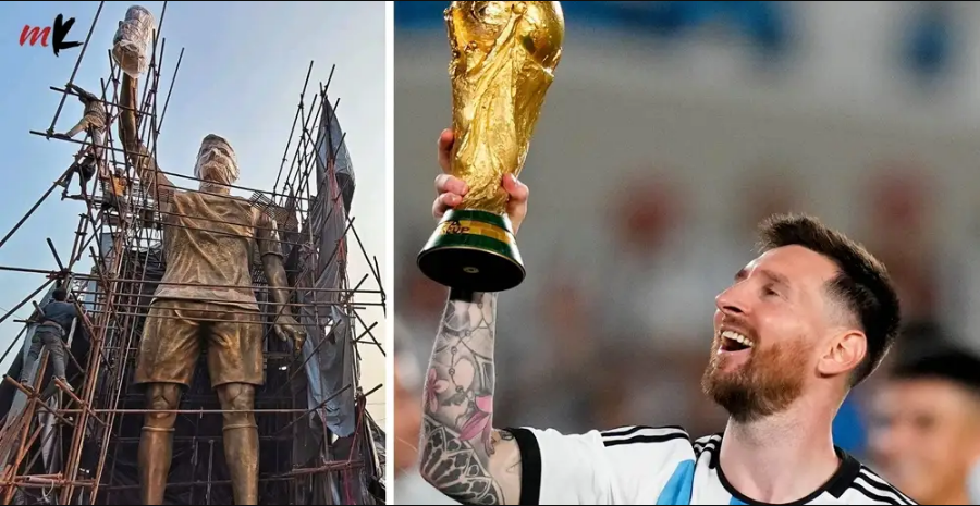 India: se prepara para recibir a Messi con una estatua impresionante